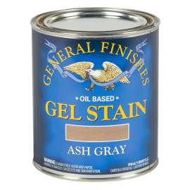 General Finishes AQT Stain, Ash Gray, Gel, Liquid, 1 qt, Can