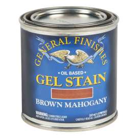 General Finishes BH Stain, Brown Mahogany, Gel, Liquid, 1/2 pt, Can