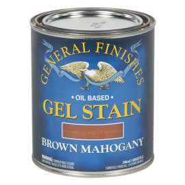 General Finishes BQ Stain, Brown Mahogany, Gel, Liquid, 1 qt, Can