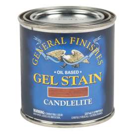 General Finishes CH Stain, Candlelite, Gel, Liquid, 1/2 pt, Can