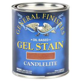 General Finishes CQ Stain, Candlelite, Gel, Liquid, 1 qt, Can