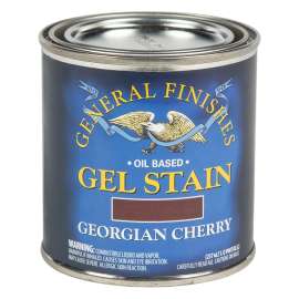 General Finishes GCH Stain, Georgian Cherry, Gel, Liquid, 1/2 pt, Can