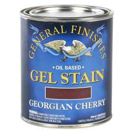 General Finishes GCQ Stain, Georgian Cherry, Gel, Liquid, 1 qt, Can