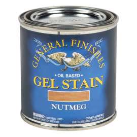 General Finishes NH Stain, Nutmeg, Gel, Liquid, 1/2 pt, Can