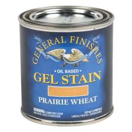 General Finishes PH Stain, Prairie Wheat, Gel, Liquid, 1/2 pt, Can