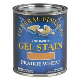 General Finishes PQ Stain, Prairie Wheat, Gel, Liquid, 1 qt, Can