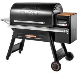 Traeger 1300 TFB01WLE Pellet Grill, 544 sq-in Primary Cooking Surface, 748 sq-in Secondary Cooking Surface, Steel Body