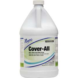 nyco NL576-G4 Hair/Hand and Body Soap Pearlescent White, Liquid, Pearlescent White, Tropical Coconut, 128 oz