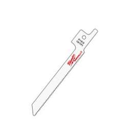 Milwaukee 48-00-5163 Reciprocating Saw Blade, 5/16 in W, 3-5/8 in L, 18 TPI, Bi-Metal Cutting Edge