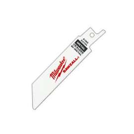 Milwaukee 48-00-5185 Reciprocating Saw Blade, 3/4 in W, 4 in L, 24 TPI, Bi-Metal Cutting Edge