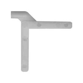 Make-2-Fit PL 15150 Non-Handed Tilt Key, Nylon/Plastic, White, For Triple Track System