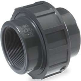NDS U-2000-T Pipe Union, 2 in FPT, 4 in L, Gray