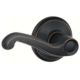 Schlage Flair Series F10FLA716 Passage Lever, Zinc, Aged Bronze