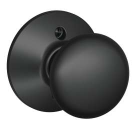 Schlage Plymouth Series F170 PLY 622 Dummy Door Knob with Camelot Trim, Zinc, Matte