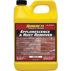 Quikrete 8675-33 Efflorescence and Rust Remover, Liquid, Pale Yellow, 1 gal, Bottle