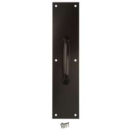 National Hardware N270-402 Pull Plate, 3-1/2 in W, 15 in H, Aluminum, Oil-Rubbed Bronze