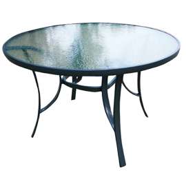 Seasonal Trends 50703 Outdoor Table, 41.73 x 28.35 in W, 30 x 15 mm D, 28.35 in H, Steel Frame, Round Table