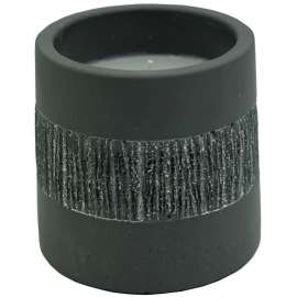 Seasonal Trends Y1278 Citronella Candle, Cylinder, Gray, 36 to 40 hr Burn Time, 30 oz Resin and 15 oz Wax Resin Cup