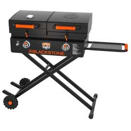 Blackstone 1550 Tailgater Grill and Griddle, 60,000 Btu, 2-Burner, 534 sq-in Primary Cooking Surface