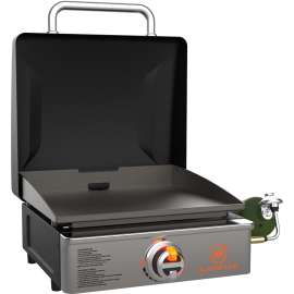 Blackstone ORIGINAL Series 1814 Tabletop Griddle with Hood, 12,500 Btu, Propane, 1-Burner, Side Shelf Included: No