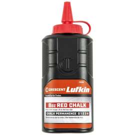 Crescent Lufkin CB08R Chalk Refill, Red, 8 oz Bottle