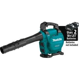 Makita XBU04Z Brushless Blower, 5 Ah, 18 V Battery, Lithium-Ion Battery, 473 cfm Air, Teal