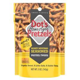 Dot's Homestyle Pretzels 7008- DP Mustard Honey, 5 oz