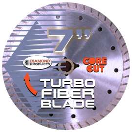 DIAMOND PRODUCTS 5801407 High-Powered Saw, 1 in Arbor