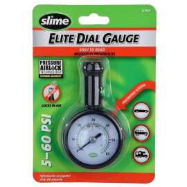 Slime Elite 20486 Dial Tire Gauge, 5 to 60 psi