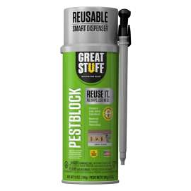 GREAT STUFF 99112809 Smart Dispenser Pestblock, Gray, 12 oz Can
