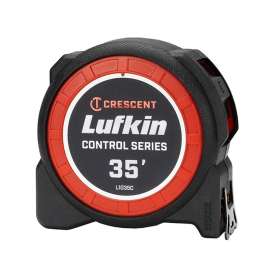 Crescent Lufkin Control Series L1035C Tape Measure, 35 ft L Blade, 1-3/16 in W Blade