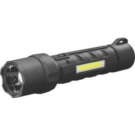 Coast PS700 Flashlight, AA Battery, Alkaline, USB Rechargeable, Zithion-X Battery, LED Lamp, Bulls Eye Spot, Flood Beam