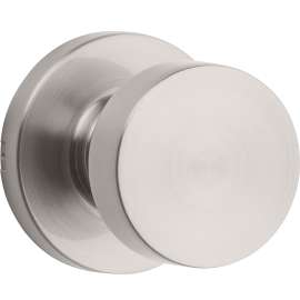 Kwikset Signature Series 720PSK RDT 15 CP Passage Door Lock, Knob Handle, Zinc, Satin Nickel, 2-3/8 to 2-3/4 in Backset