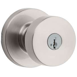 Kwikset Signature Series 740PSK RDT 15 SMT Round Entry Door Lock, AAA Grade, Keyed Key, Zinc, Satin Nickel, Knob Handle