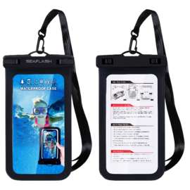 Exclusively Orgill Phone Bag, Waterproof, ABS/PVC, Black, For: 6.5 in H Cell Phones