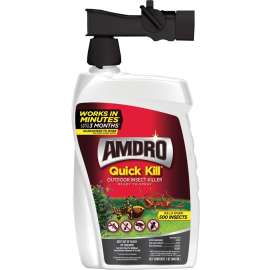 Amdro QUICK KILL 100522991 Outdoor Insect Killer, Liquid, Spray Application, 32 oz