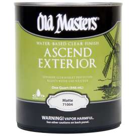 Old Masters 71004 Exterior Finish, Matte, Liquid, Clear, 1 qt