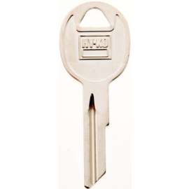 Hy-Ko 11010RA3 Key Blank, Brass, Nickel Plated