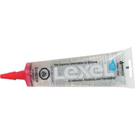 Lexel 13063 Sealant, Clear, 1 week Curing, 0 to 120 deg F, 5 oz Squeeze Tube