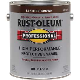 RUST-OLEUM PROFESSIONAL 215967 Protective Enamel, Gloss, Leather Brown, 1 gal Can
