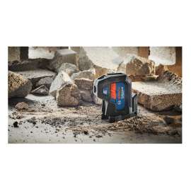 Bosch GPL100-50G Five-Point Alignment Laser Level, 125 ft, +/-1/8 in at 30 ft Accuracy, 2-Beam, Green Laser