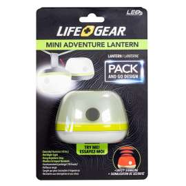 LIFE+GEAR 41-3973 Utility Light, AAA Battery, 50 Lumens Lumens, 18 hr Max Runtime, Clear