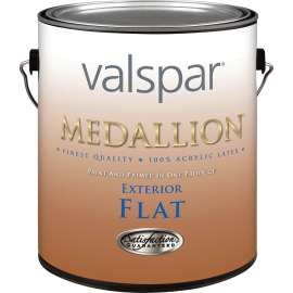 Valspar Medallion 45500 Series 455051GAL Latex Paint, Flat, Clear, 1 gal
