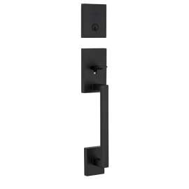 Kwikset Signature Series 818SCEXHFL 514 SMT Handleset, 1 Grade, Zinc, Matte, 2-3/8 to 2-3/4 in Backset, KW1, SC1 Keyway