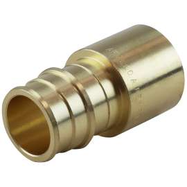 Apollo Valves EPXFS3434 Pipe Adapter, 3/4 in, PEX-A Barb x Sweat, Brass, 200 psi Pressure