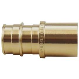 Apollo Valves EPXMS3434 Pipe Adapter, 3/4 in, PEX-A Barb x Sweat, Brass, 200 psi Pressure