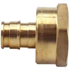 Apollo Valves ExpansionPEX Series EPXFA1234 Reducing Pipe Adapter, 1/2 x 3/4 in, Barb x FNPT, Brass, 200 psi Pressure