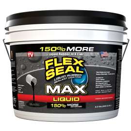 Flex Seal LFSMAXBLK02 Sealant Coating, Black, 2.5 gal, Can