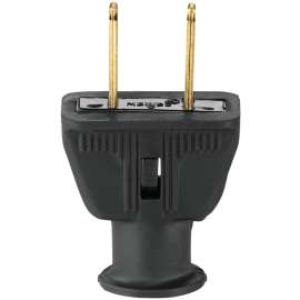 Eaton Wiring Devices 183-6BK-BOX Electrical Plug, 2 -Pole, 15 A, 125 VAC, NEMA: NEMA 1-15, Black