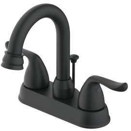 Boston Harbor Lavatory Faucet, 1.2 gpm, 2-Faucet Handle, 3-Faucet Hole, Metal/Plastic, Matte